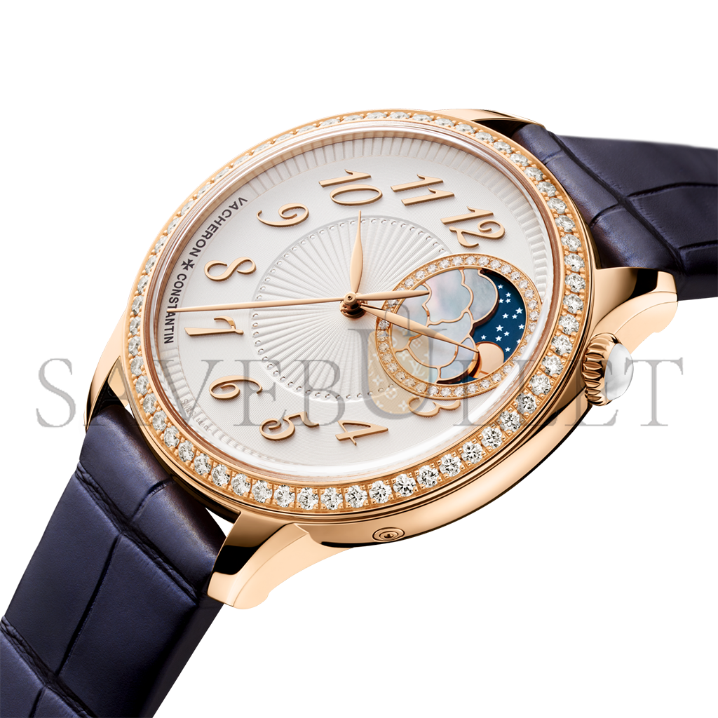 vacheron Co*sta*t*n ÉgÉrie moon phase 37 mm pink gold watch 8005/f000r-b498